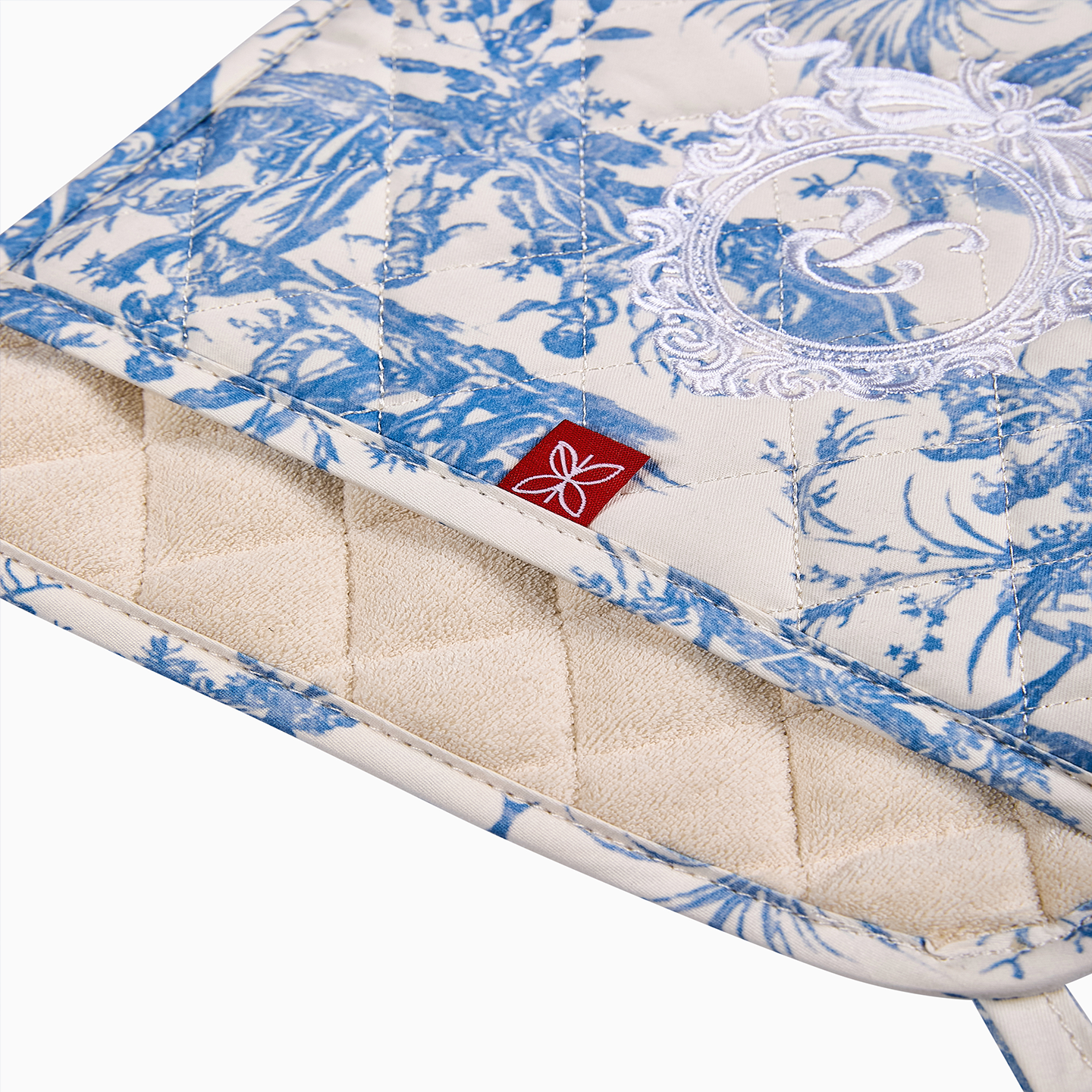 French Toile de Jouy Premium Cotton Pot Holder