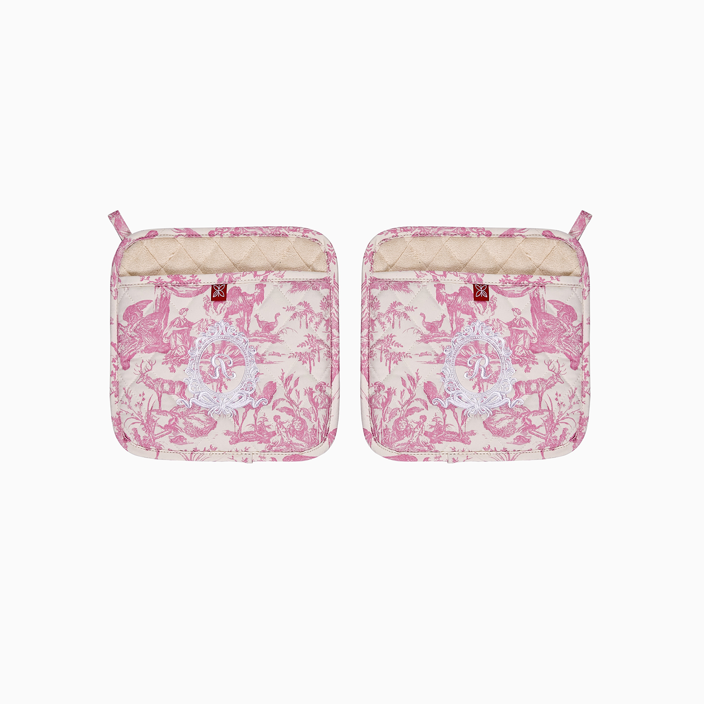 French Toile de Jouy Premium Cotton Pot Holder