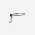 Amethyst & Freshwater Pearl Ring | 14K Gold