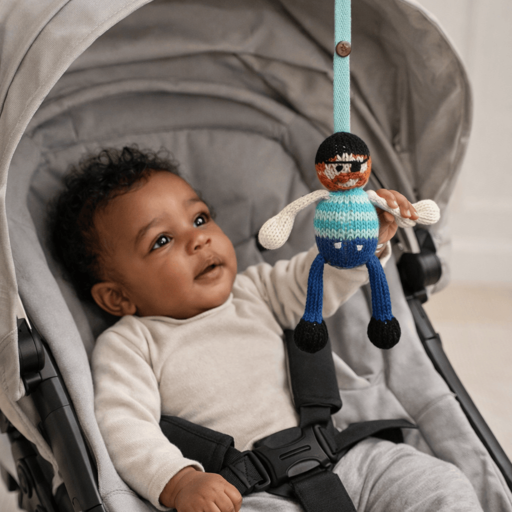knit stroller toy | jack the sailor