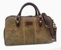 Canvas and Leather Travel Bag - Made in Italy