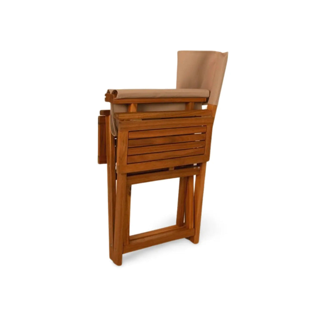 Walker Outdoor Folding Directors Chair with Side Tables