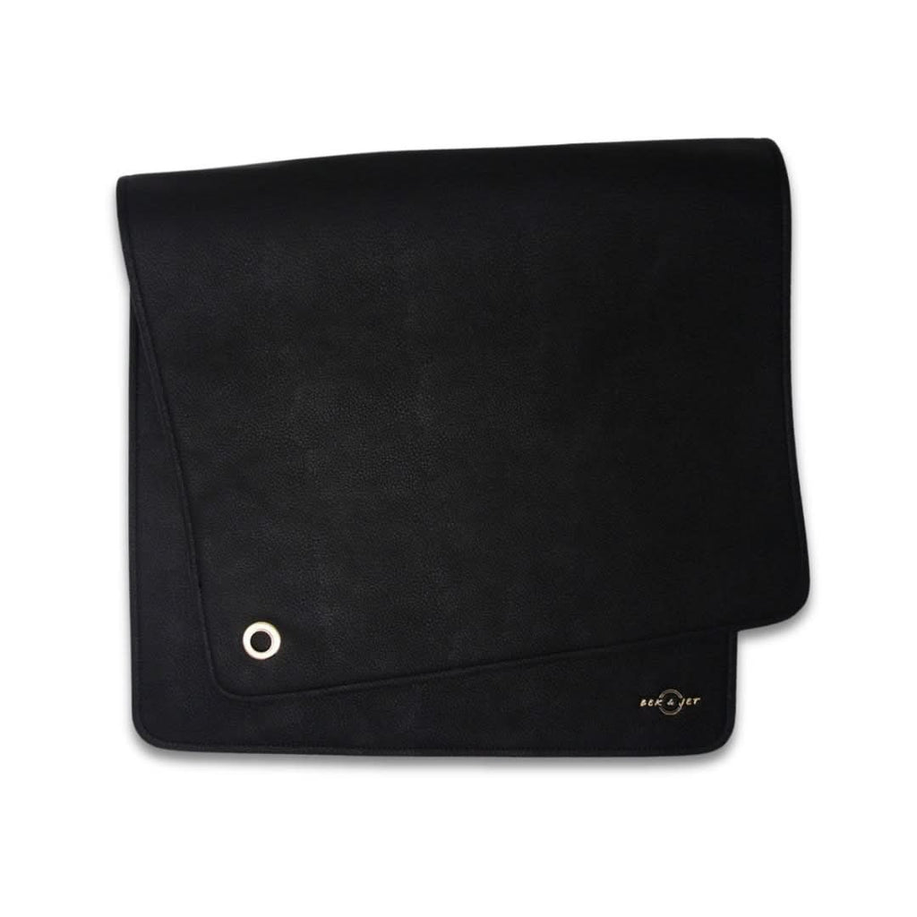 Vegan Leather Baby Changing Mat | Black