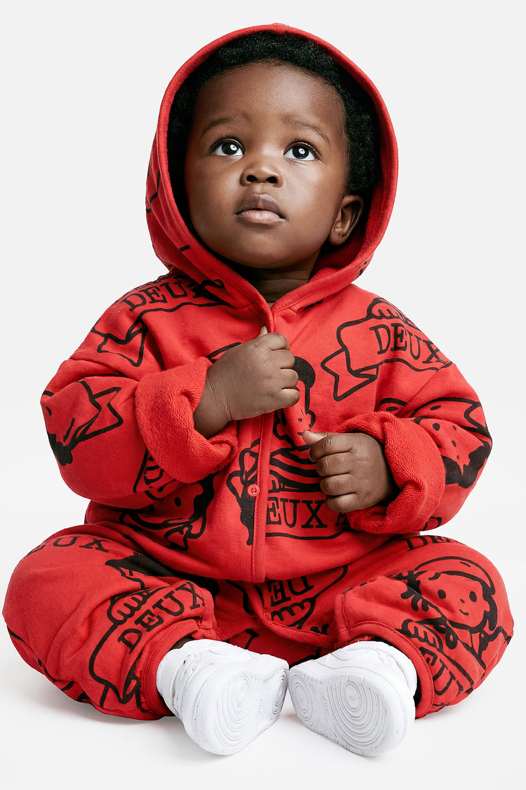 40Th Anniversary Printed Jersey One-Piece Poppy Red