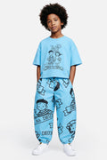 40Th Anniversary Printed Poplin Pant Sky Blue