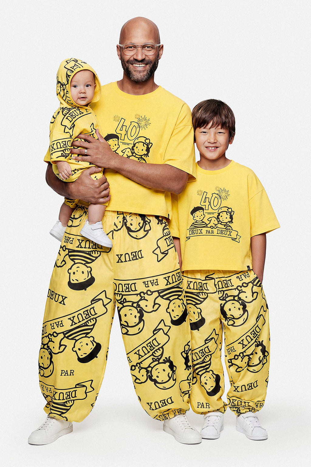 40Th Anniversary Adult Printed Poplin Pant Honey Yellow