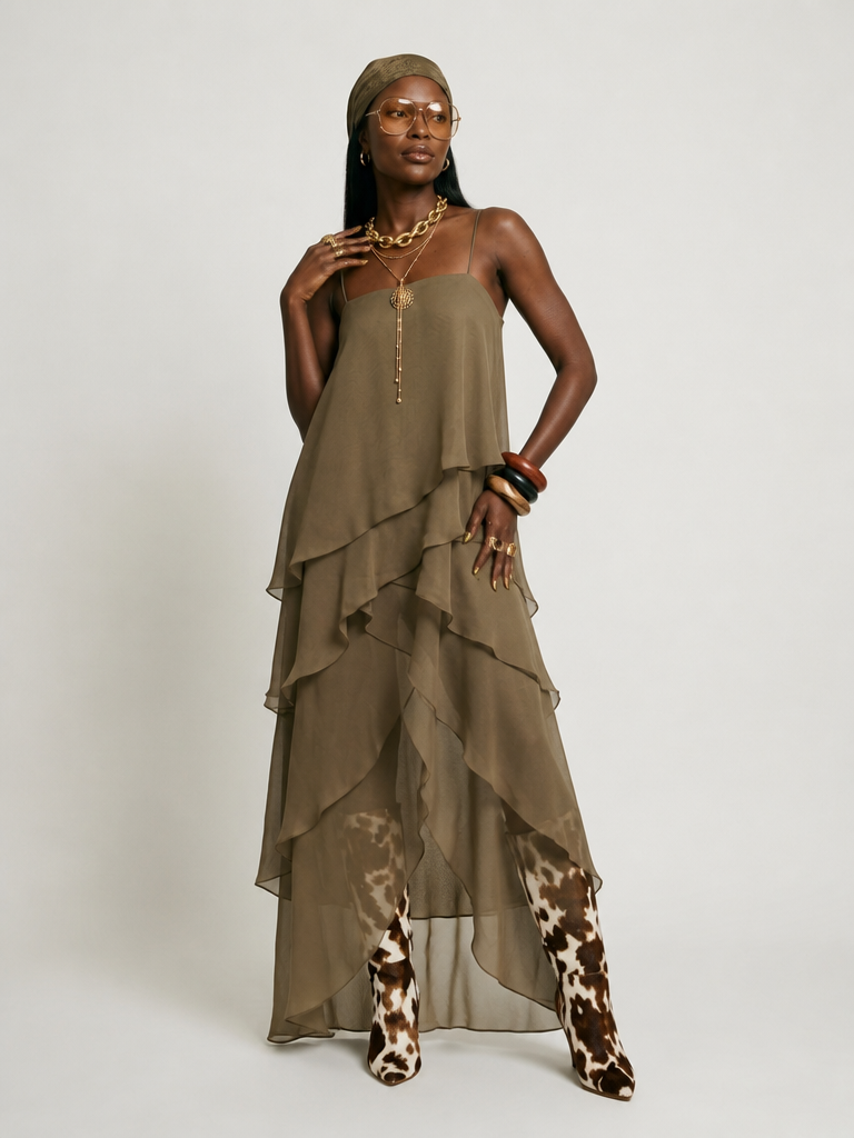 Free Spirit Layered Maxi Dress