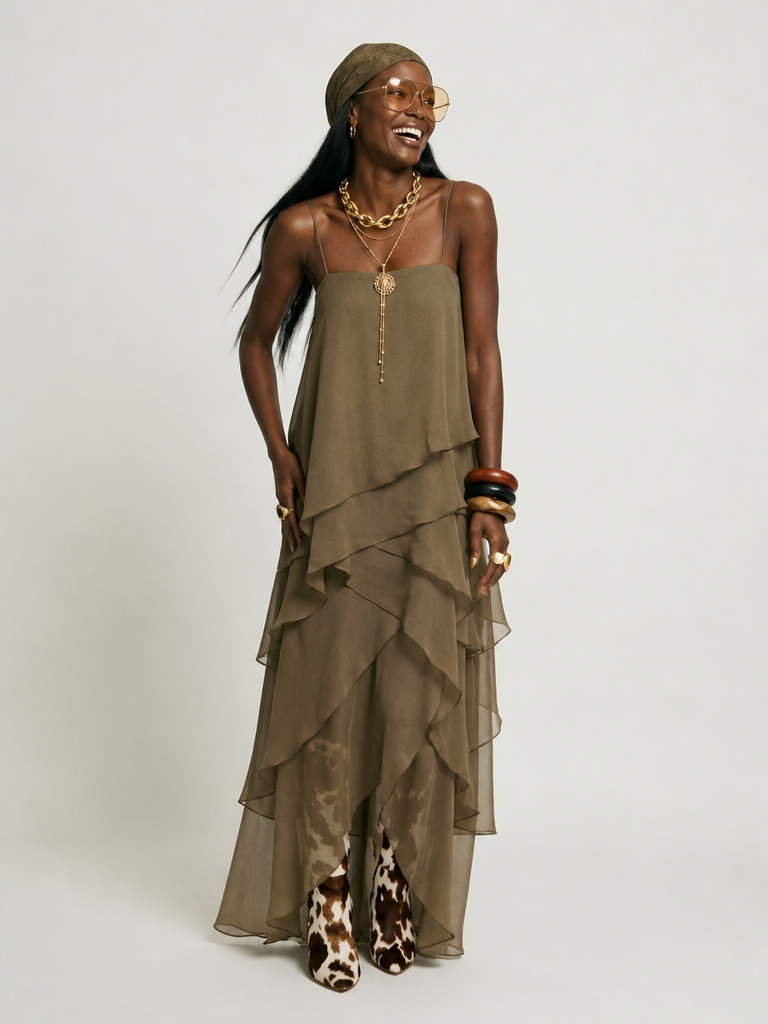 Free Spirit Layered Maxi Dress