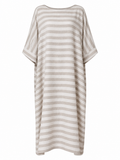 Grounded Striped Linen Maxi Dress