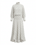 Elegant Polka Dot Two-Piece Set