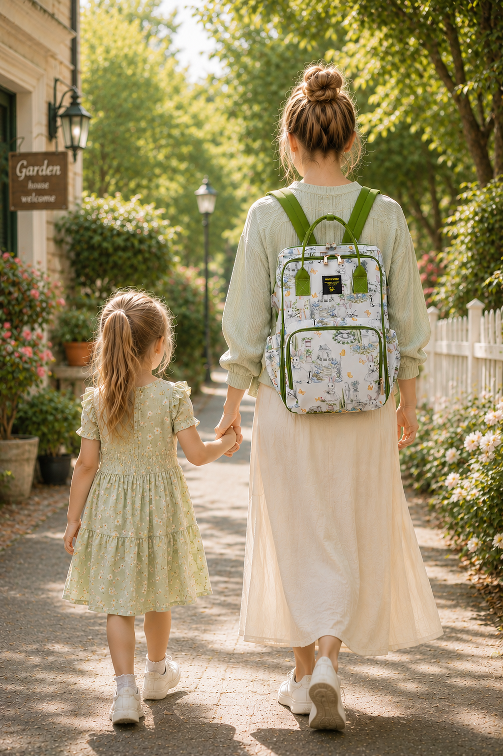 Wide Open Frame Diaper Bag Backpack