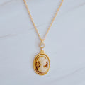 Regency Cameo Necklace - Luxury Gold Chain Jewelry | Adored