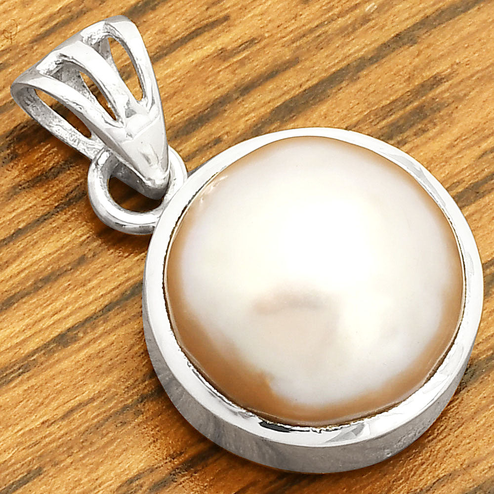 925 Sterling Silver Pearl Pendant Handmade Elegant Fine Jewelry Gift DGP1016 P-1002