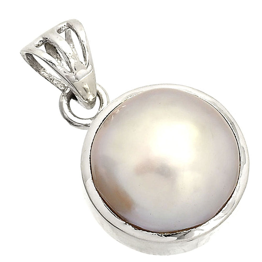 925 Sterling Silver Pearl Pendant Handmade Elegant Fine Jewelry Gift DGP1016 P-1002