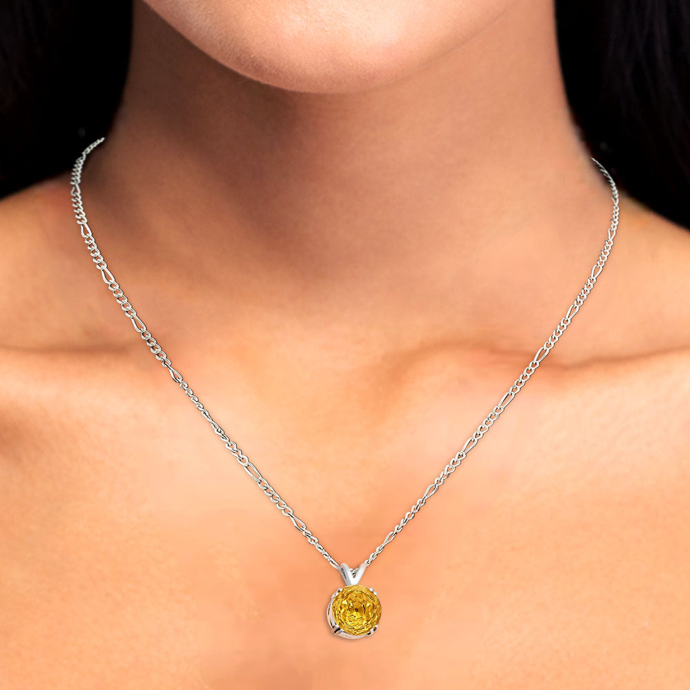 Elegant 925 Silver Round Natural Gemstone Pendant Handmade Fine Jewelry DGP1019 P-1737