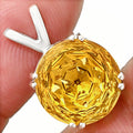 Elegant 925 Silver Round Natural Gemstone Pendant Handmade Fine Jewelry DGP1019 P-1737