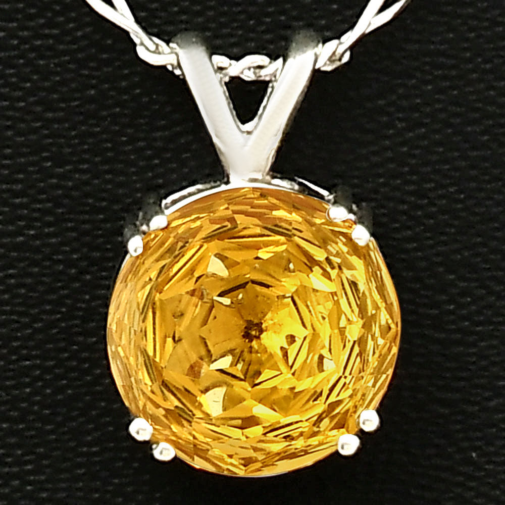 Elegant 925 Silver Round Natural Gemstone Pendant Handmade Fine Jewelry DGP1019 P-1737