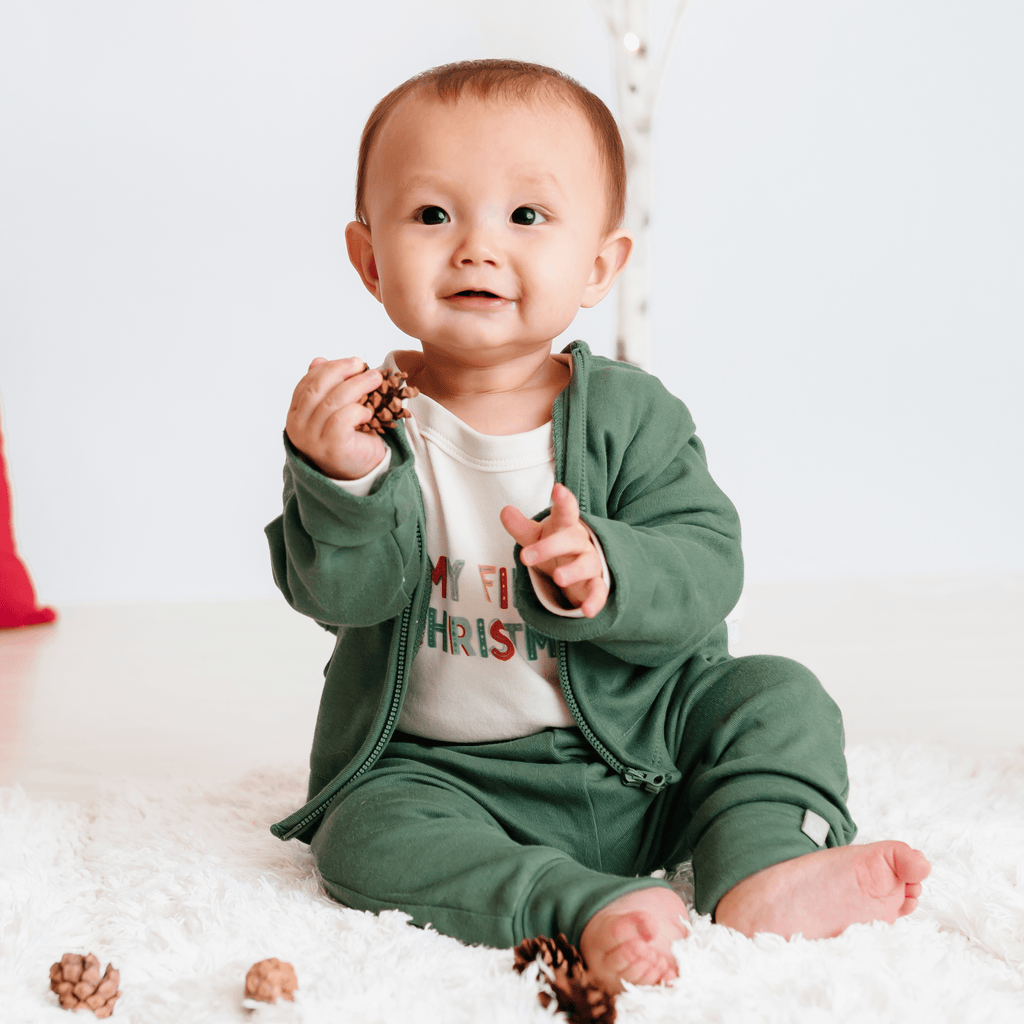 hoodie | pine green