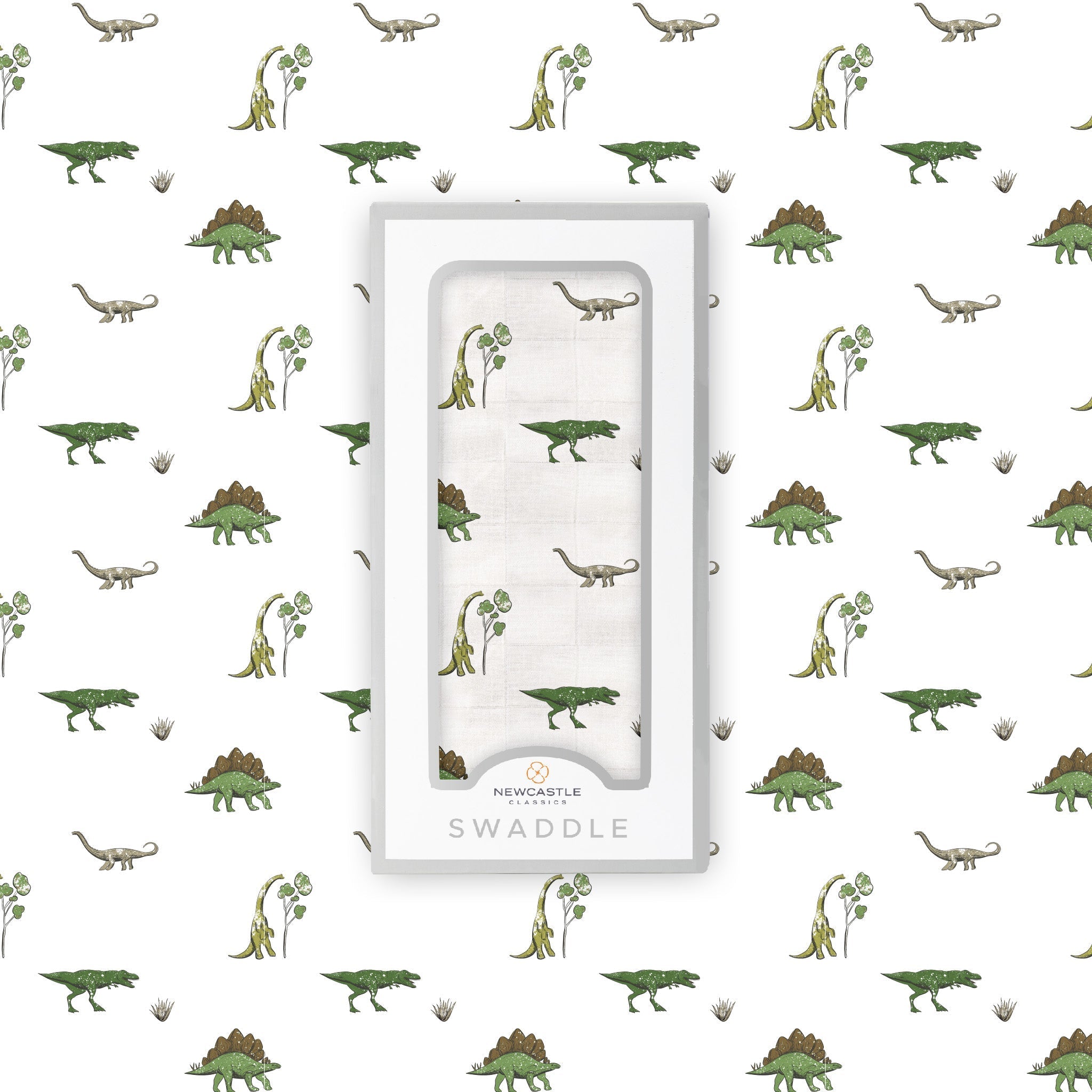 Dino Days Cotton Muslin Swaddle