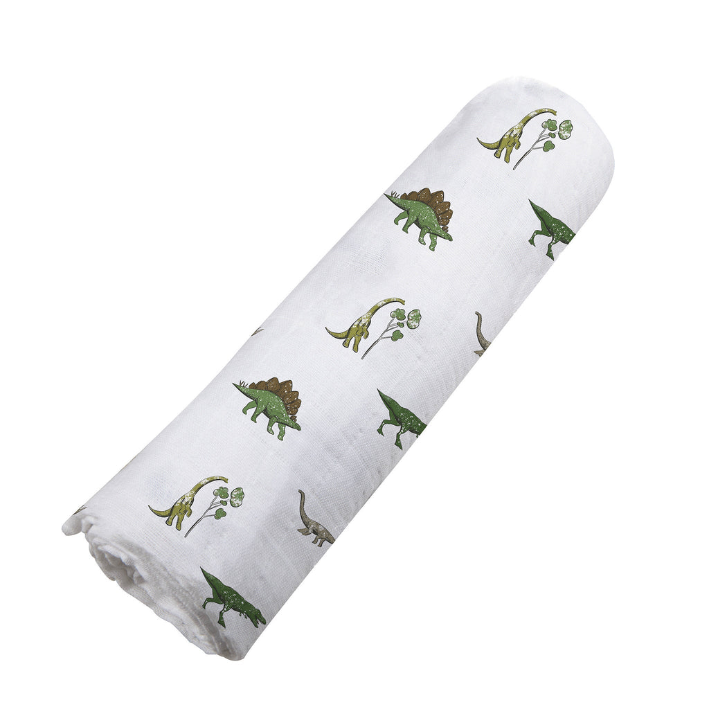 Dino Days Cotton Muslin Swaddle