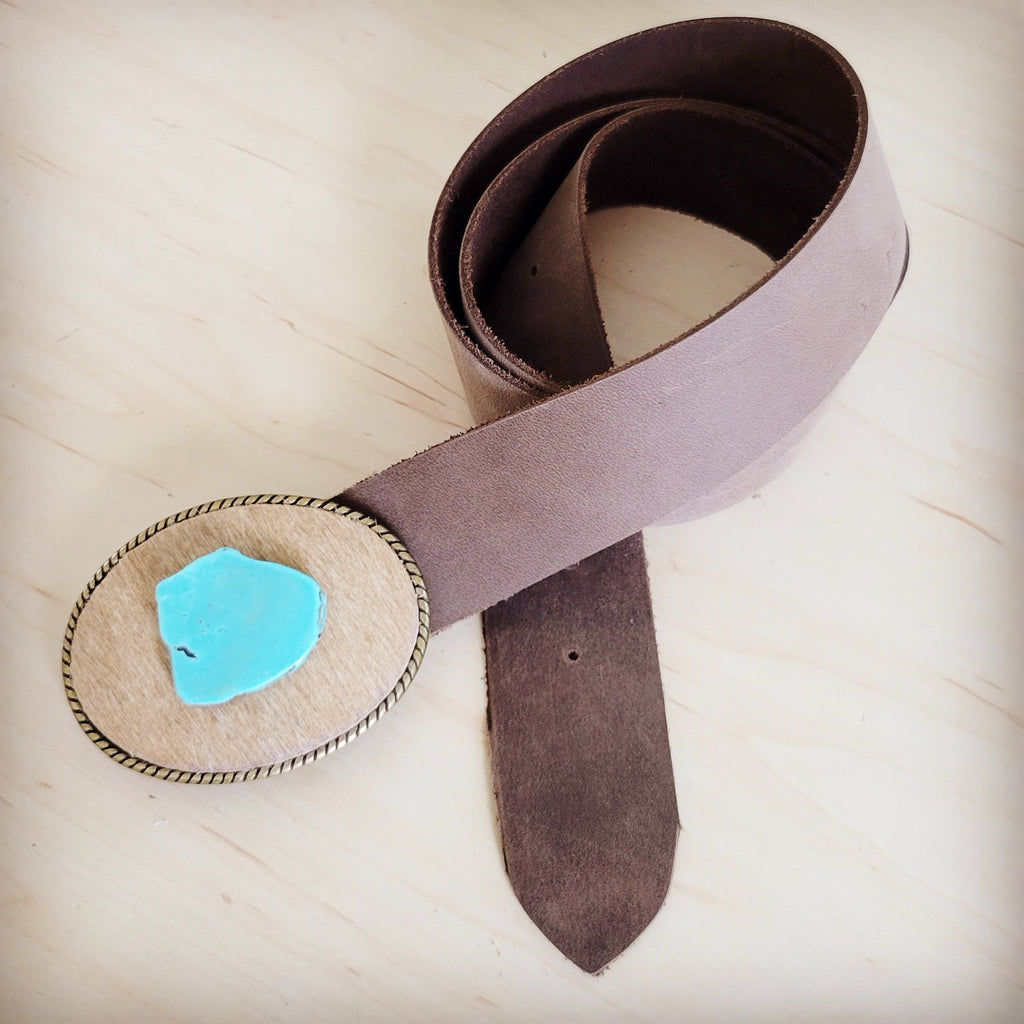 Brown Distressed Leather Belt 908x