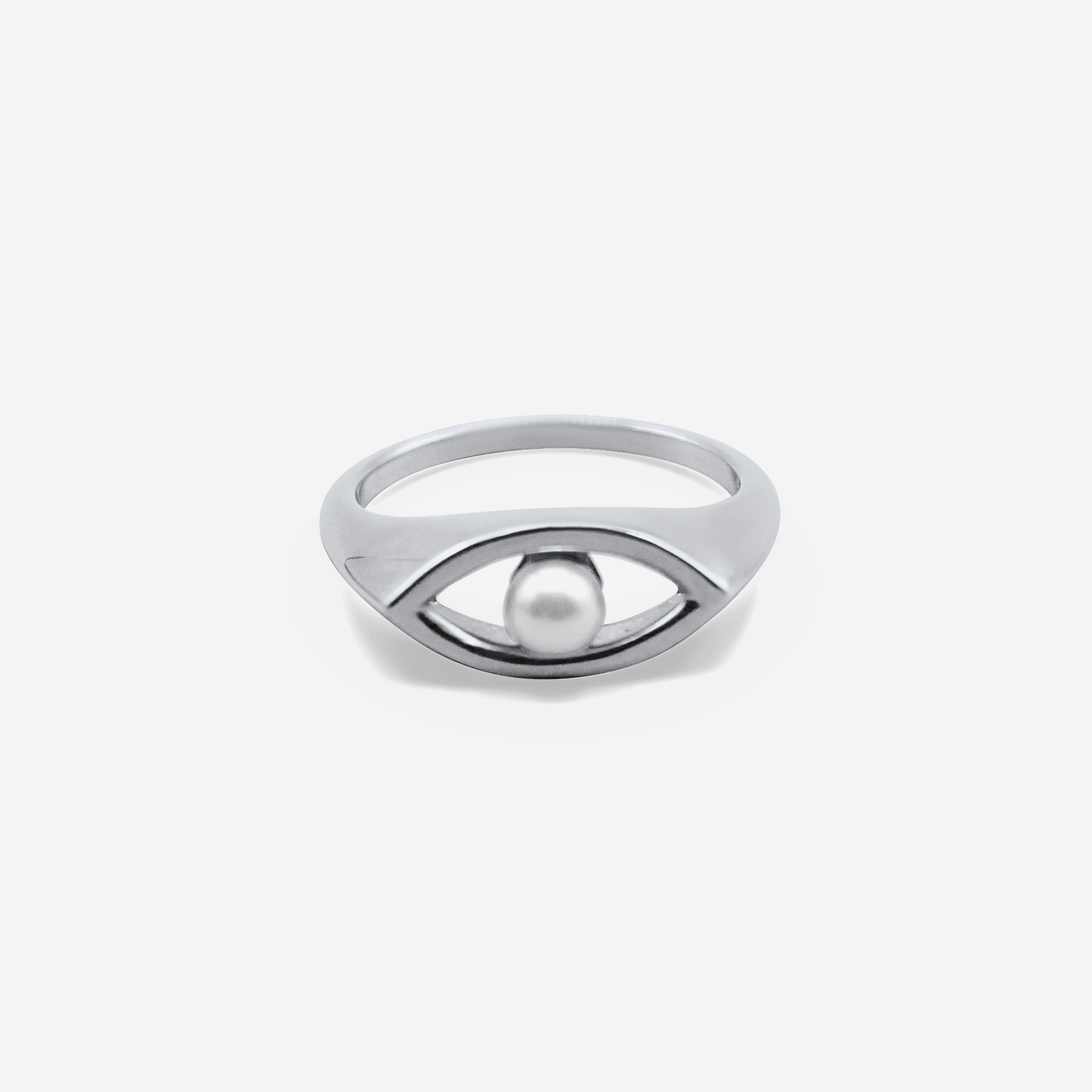Eye Motif Gold Ring | Handmade Fine Jewelry