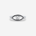 Eye Motif Gold Ring | Handmade Fine Jewelry