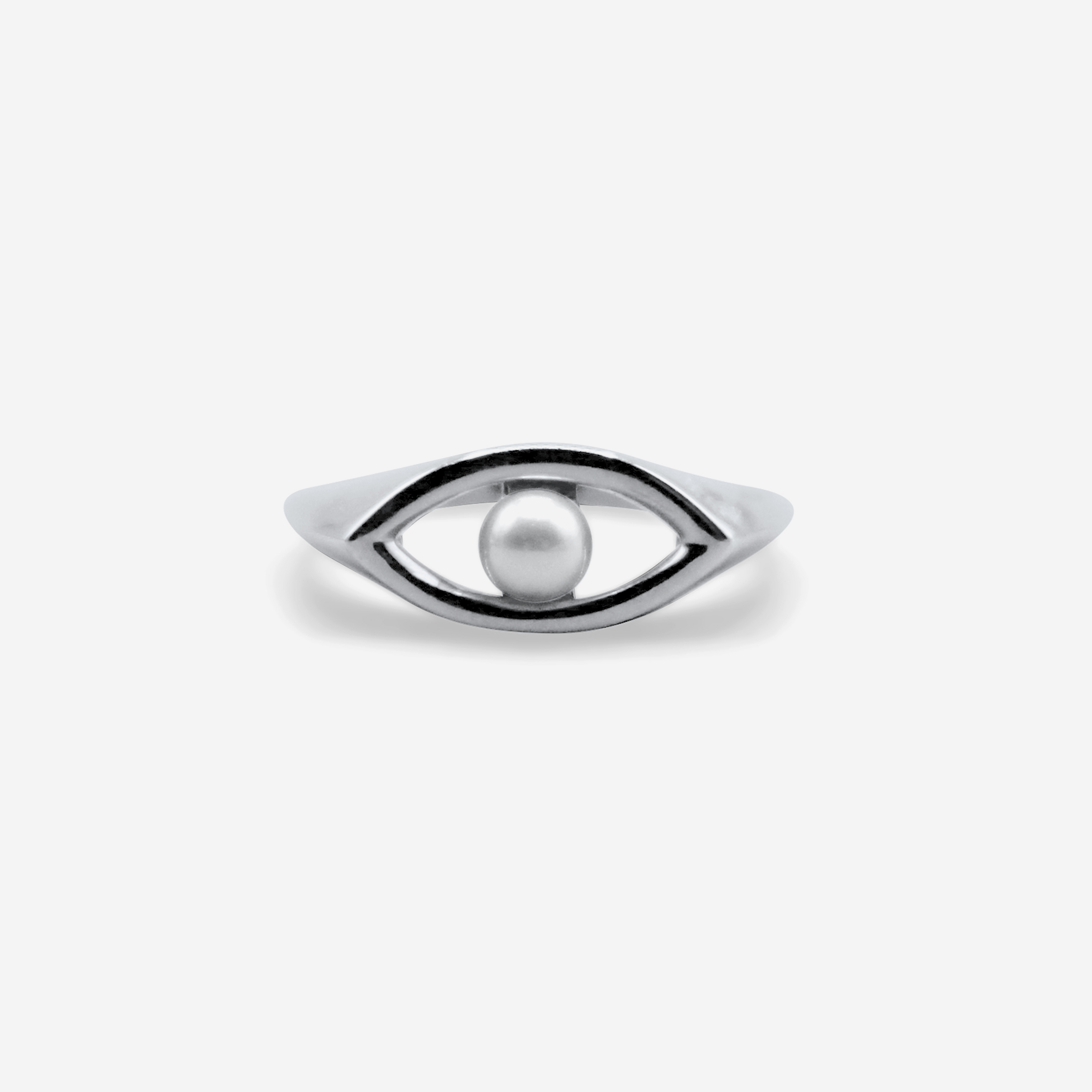 Eye Motif Gold Ring | Handmade Fine Jewelry