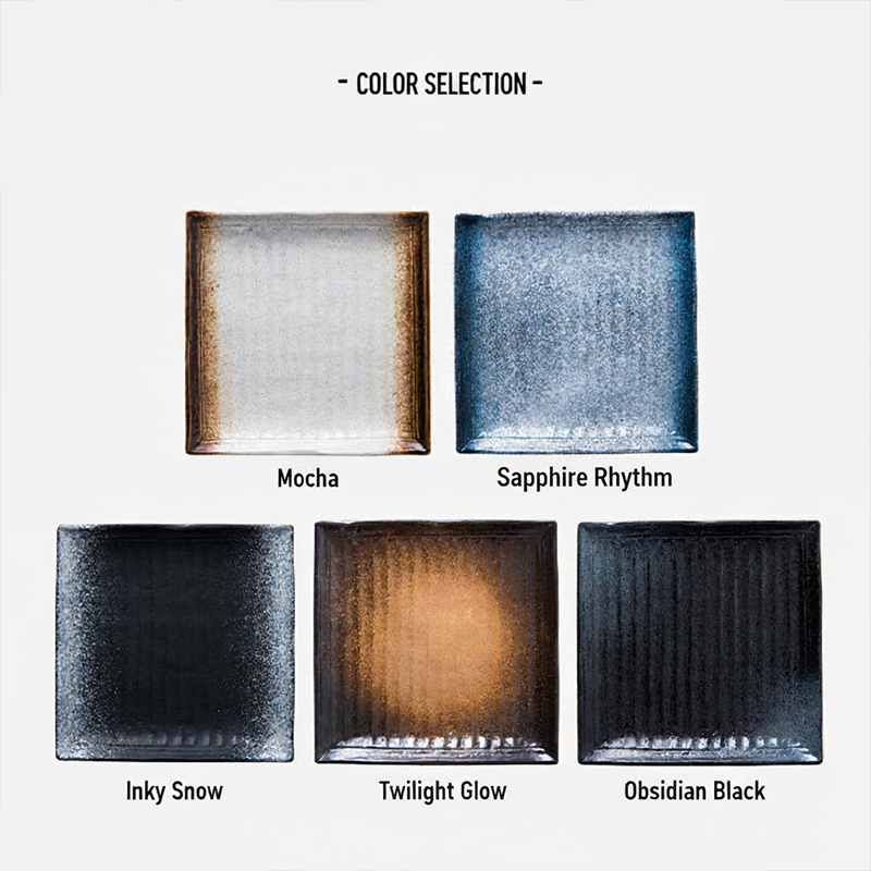 Textured Square Presentation Plate — Modern Fine Dining Statement Piece