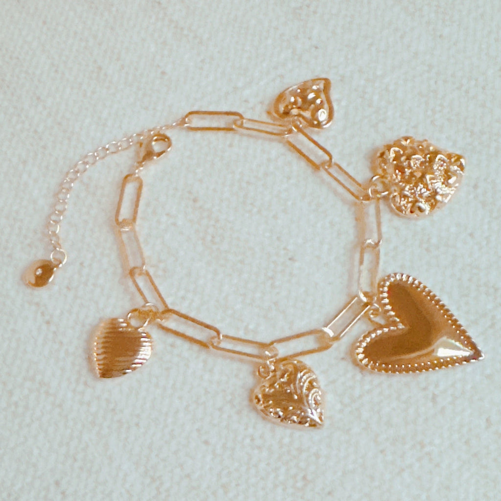 All My Hearts Charm Bracelet