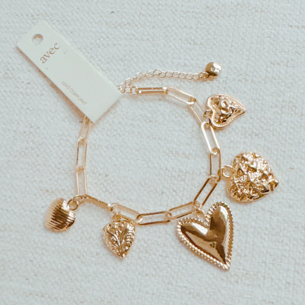 All My Hearts Charm Bracelet