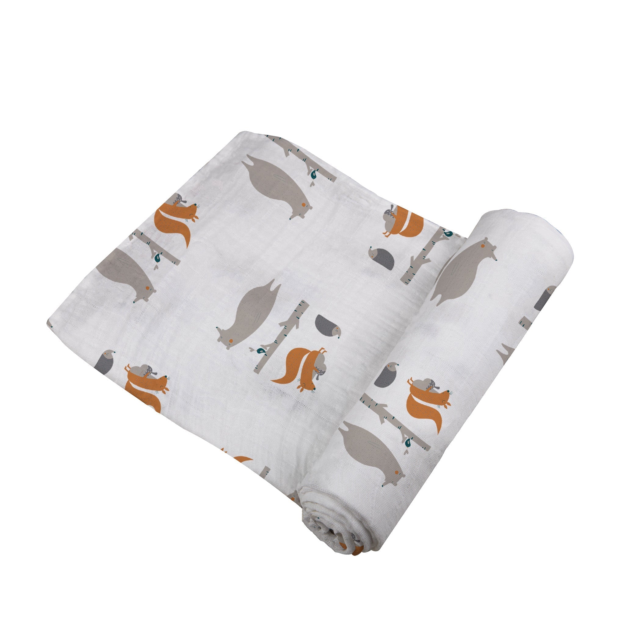 Forest Friends Cotton Muslin Swaddle