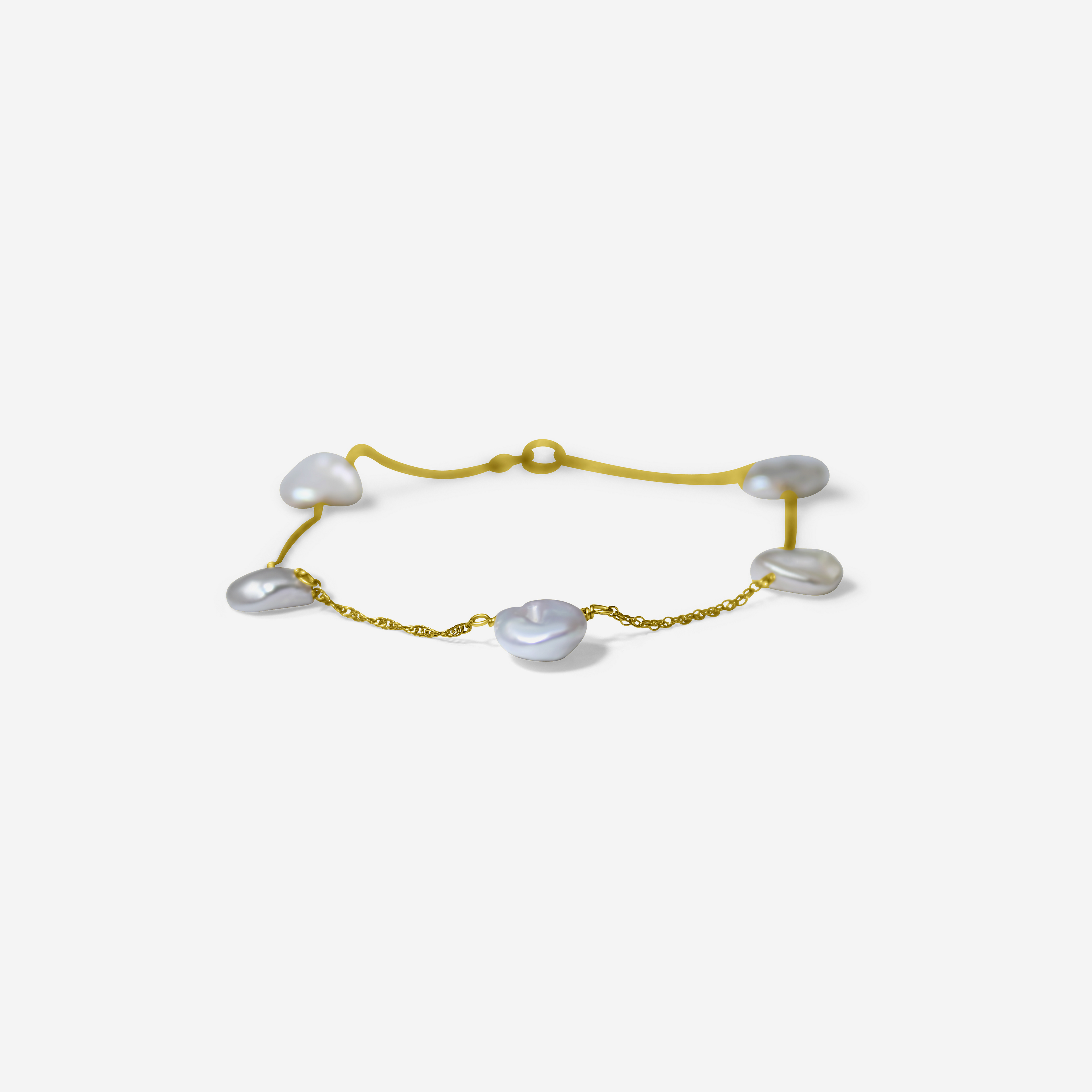 Freshwater Pearl Gold Bracelet | Handmade Fine Jewelry