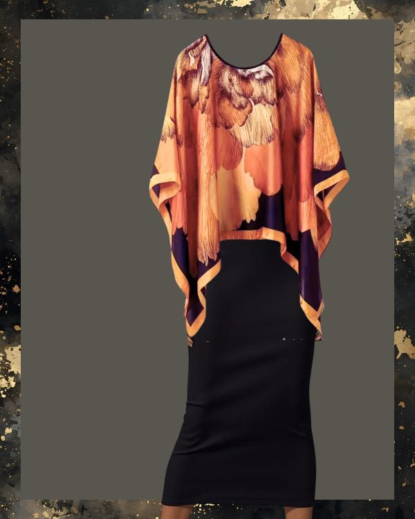 Ginkgo Biloba Print Lightweight Pullover Scarf