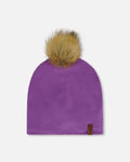 Mid-Season Jersey Pompom Hat Lavender