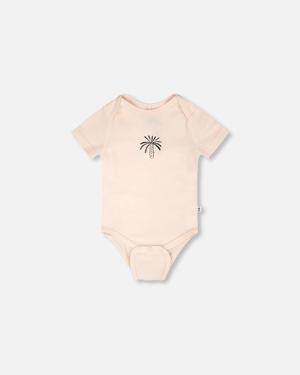 Evolutive Organic Cotton Jersey Onesie Peach