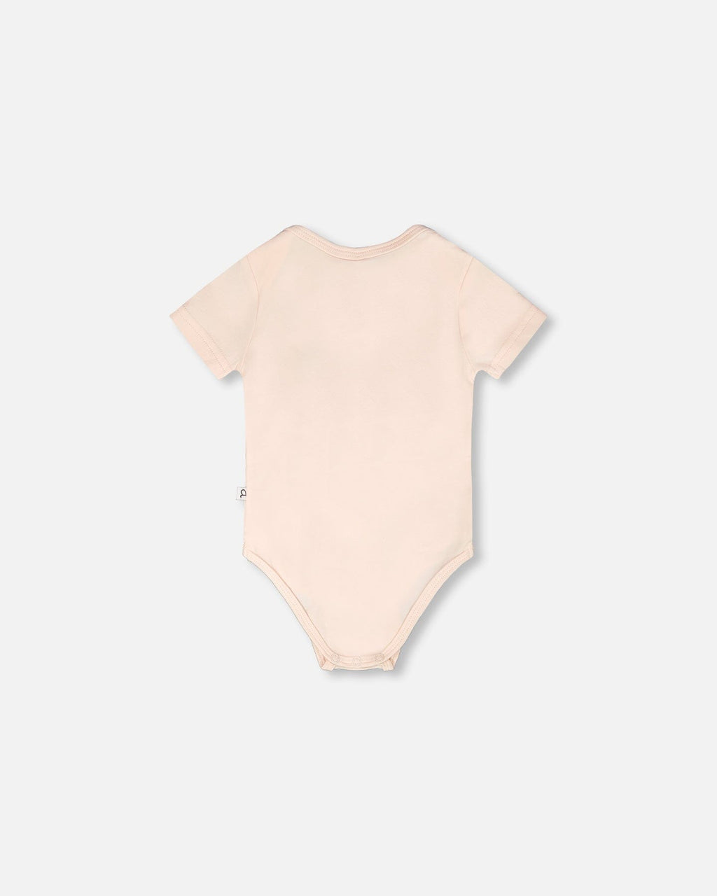 Evolutive Organic Cotton Jersey Onesie Peach