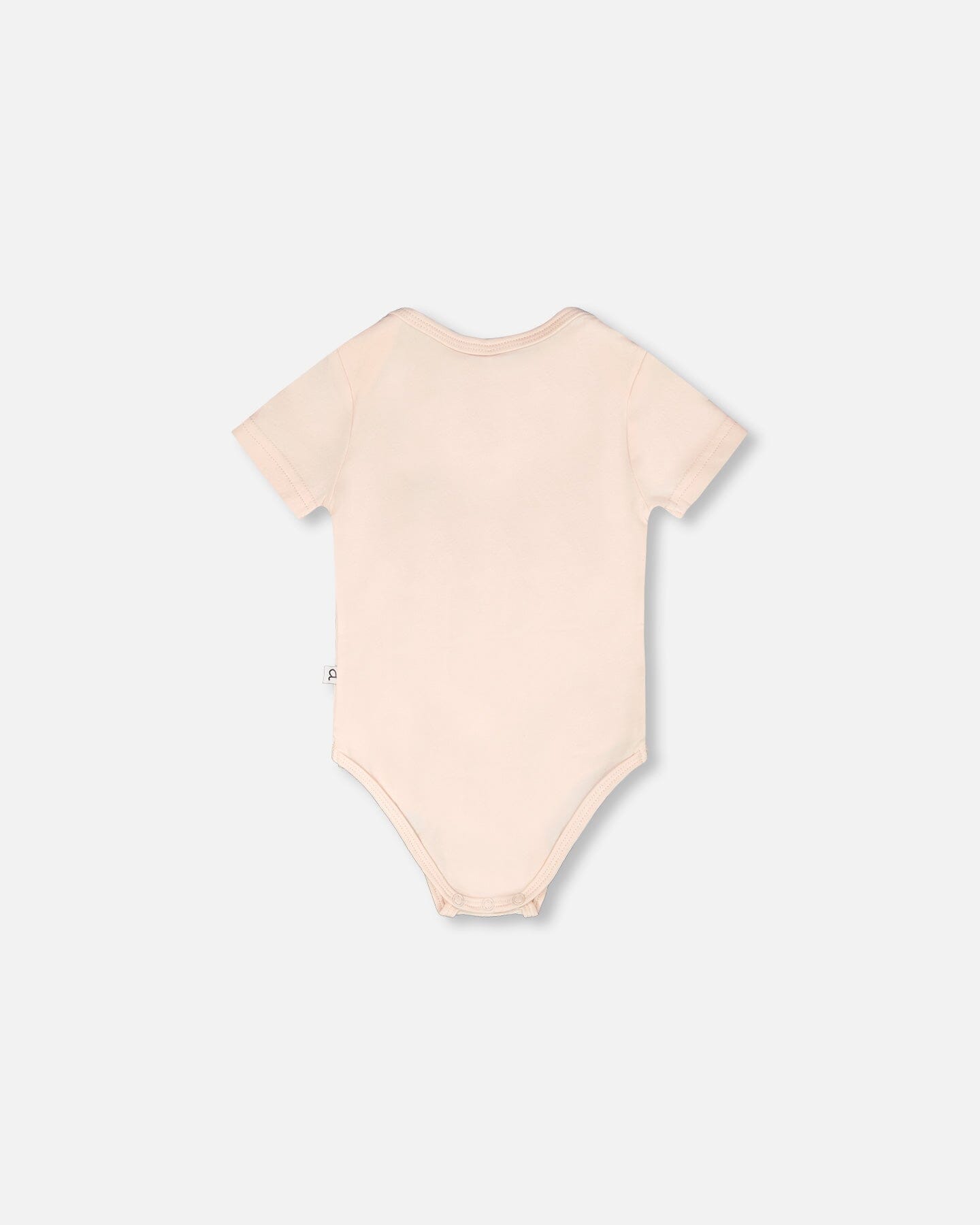 Evolutive Organic Cotton Jersey Onesie Peach