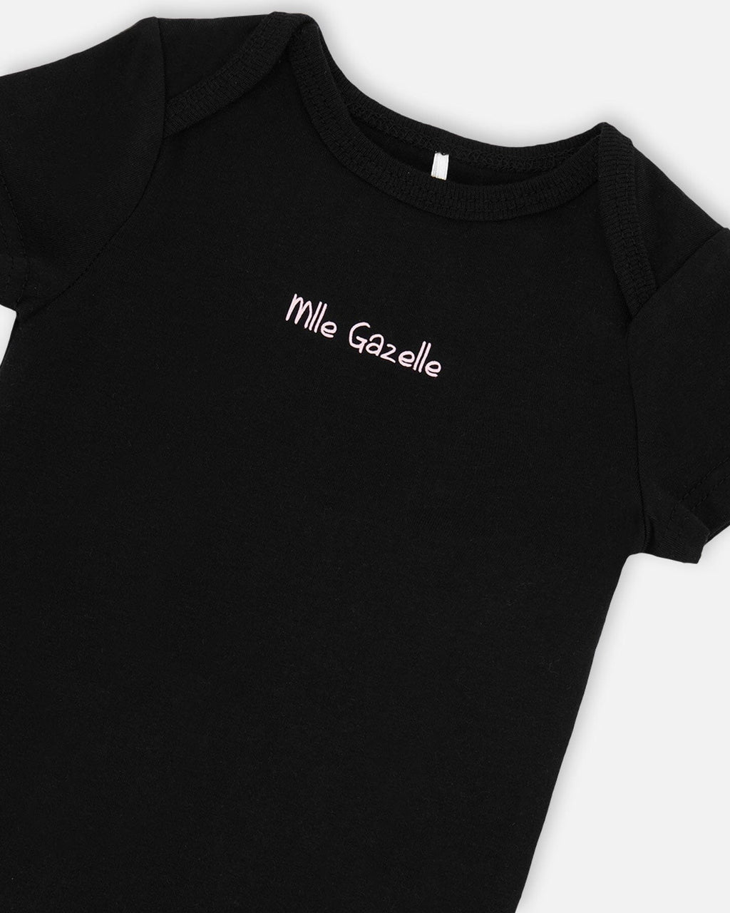 Evolutive Organic Cotton Jersey Onesie Black