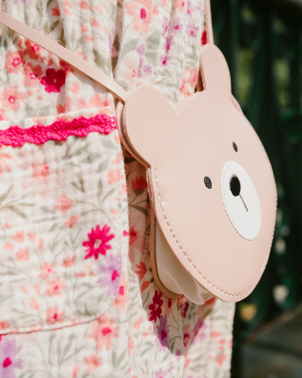Teddy Bear Bag Dusty Pink