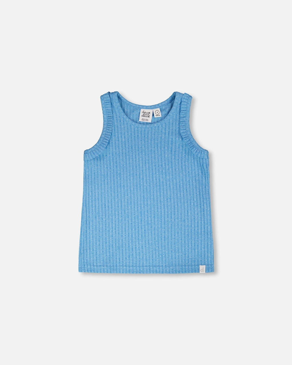 Rib Tank Top Blue