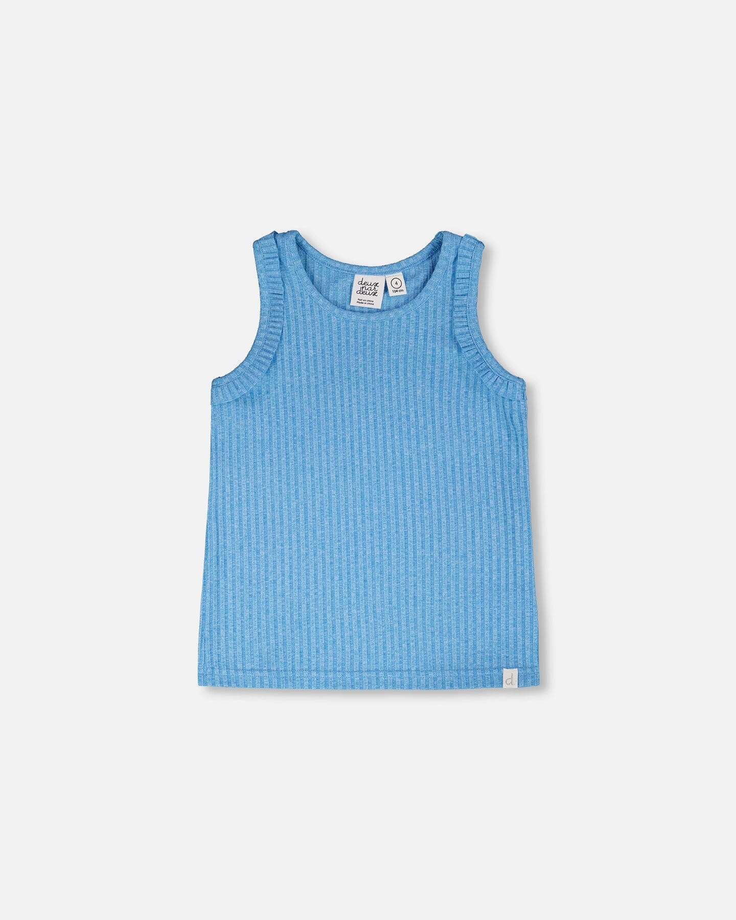 Rib Tank Top Blue