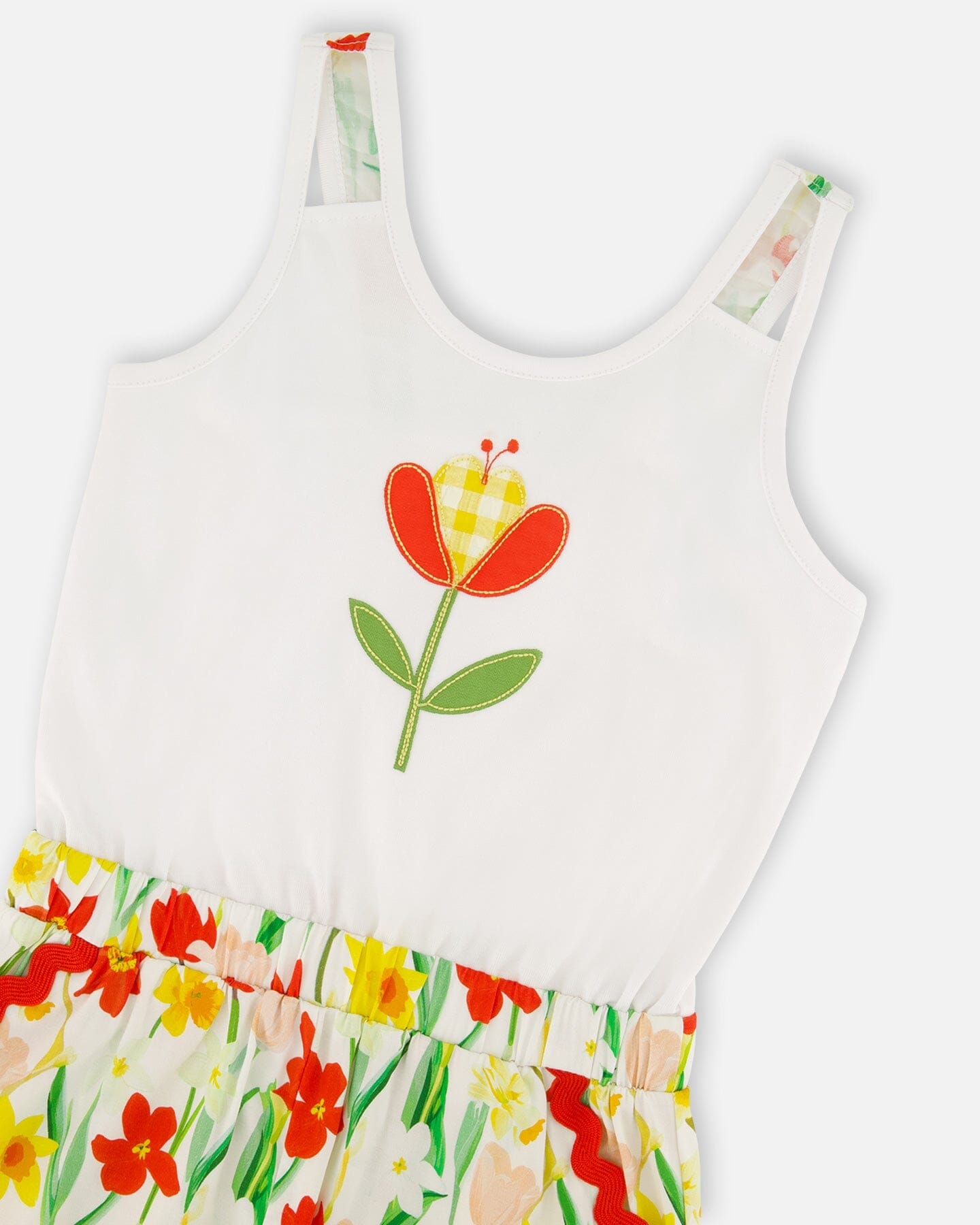 Jersey And Viscose Romper White