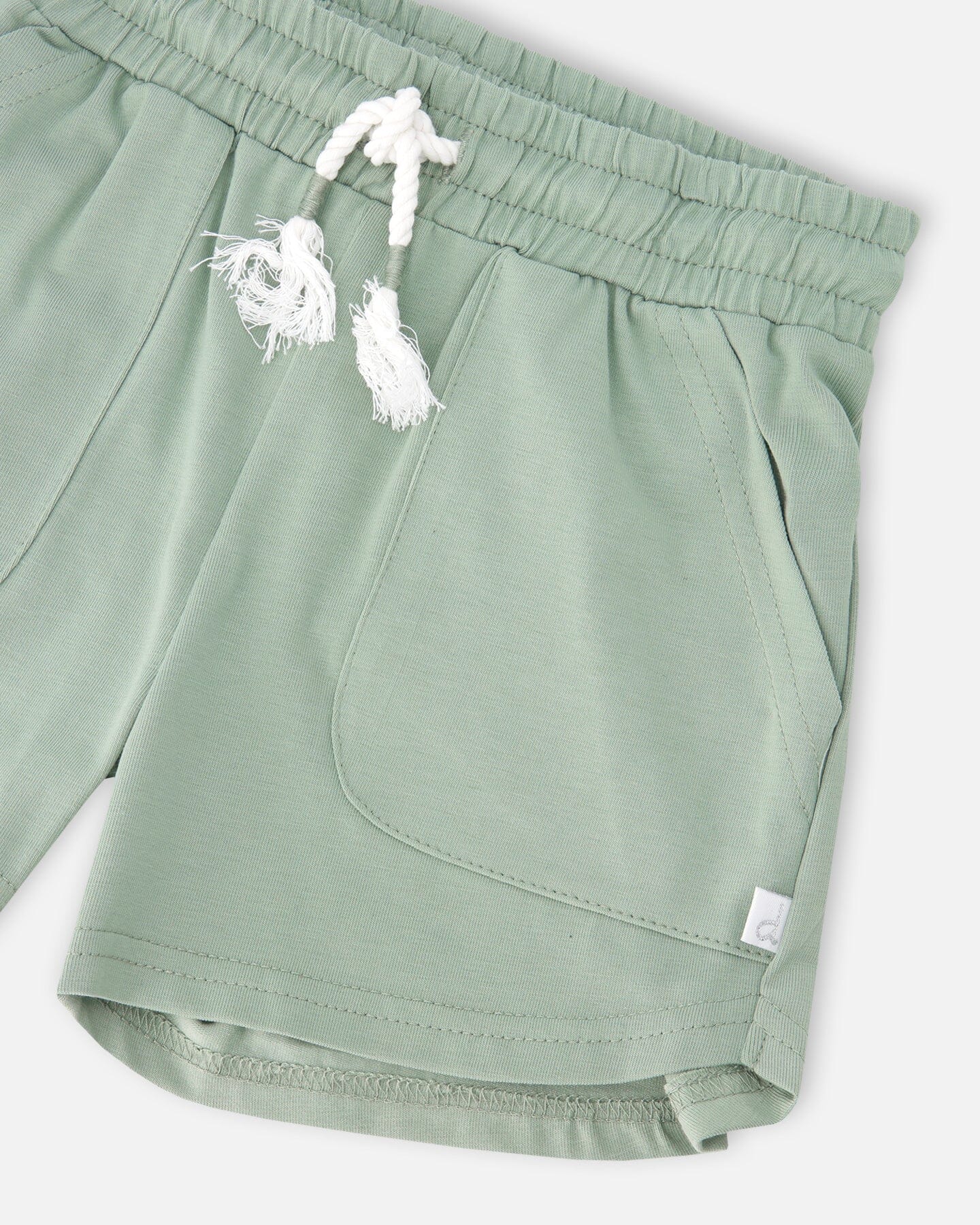 Organic Cotton Jersey Shorts Sage Green