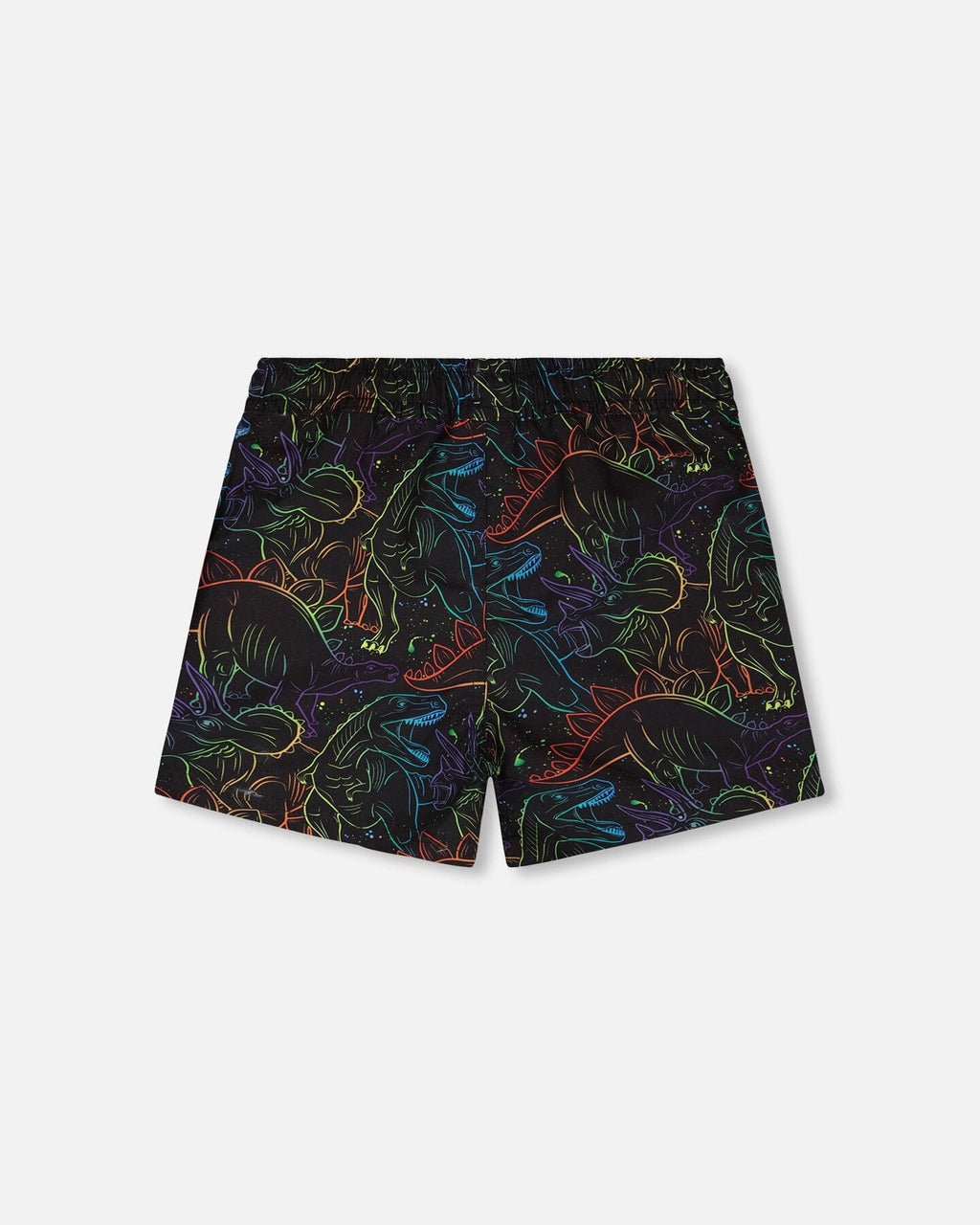 Swim Trunks Black Dinosaur Print