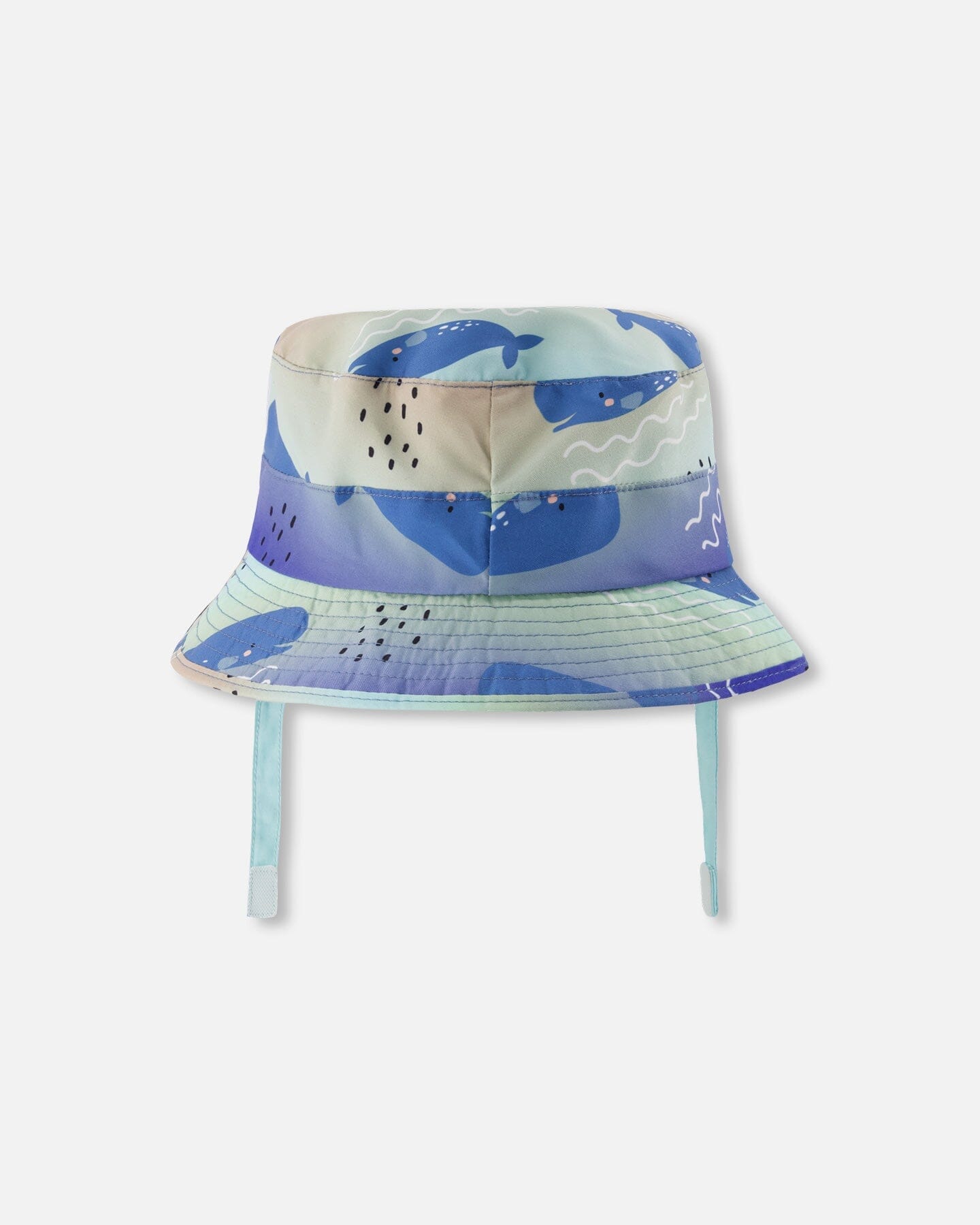 Recycled Polyester Beach Hat Blue Whale Print