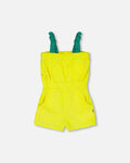 Terry Cloth Sleeveless Jumpsuit Yellow