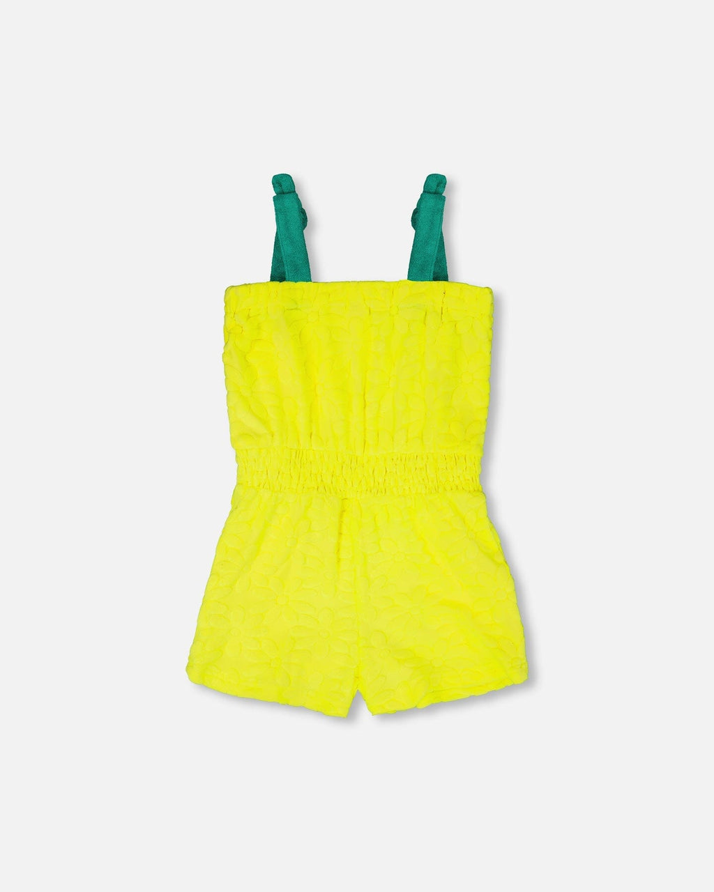 Terry Cloth Sleeveless Jumpsuit Yellow