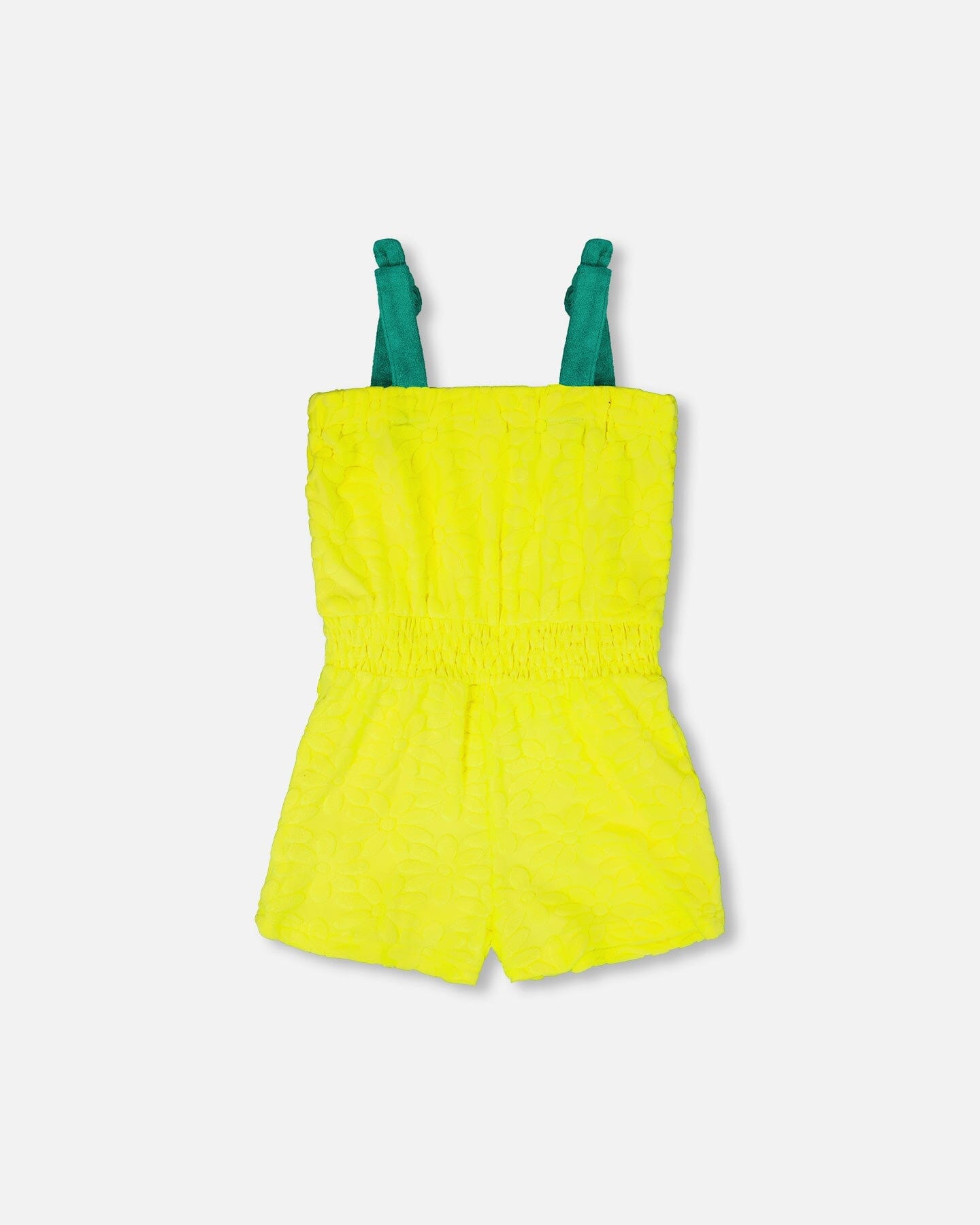 Terry Cloth Sleeveless Jumpsuit Yellow