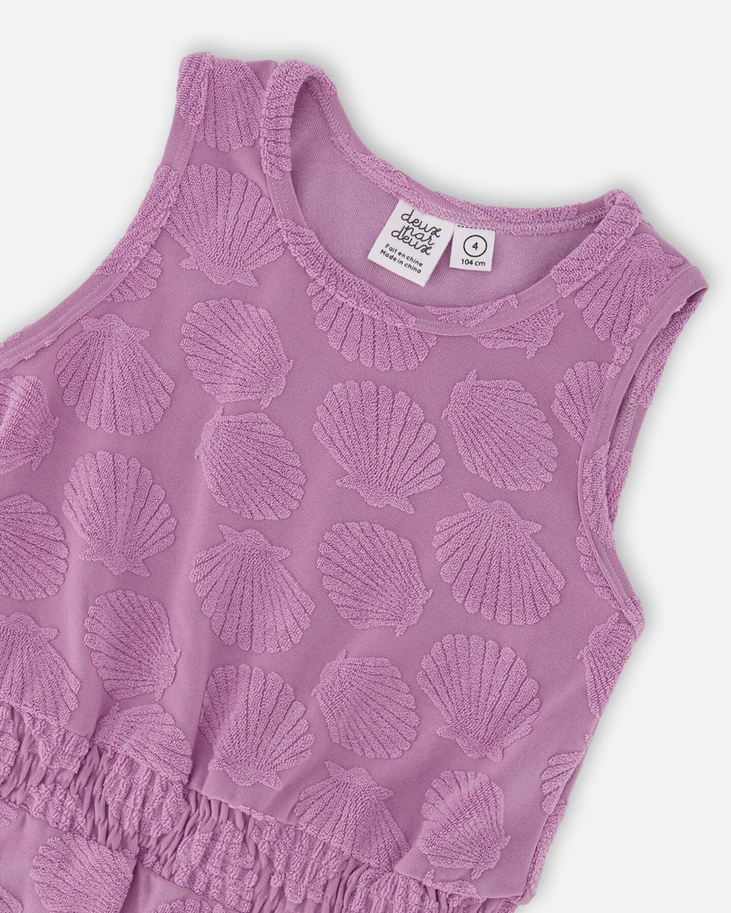 Terry Cloth Beach Dress Lilac